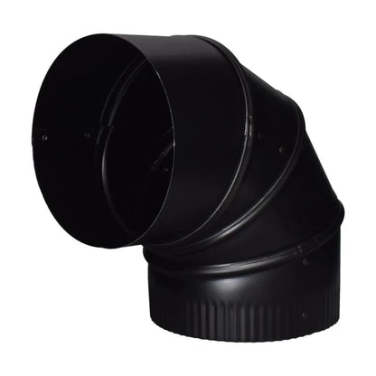 Imperial 7" x 90° Black Matt Adjustable Elbow