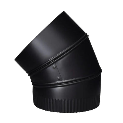 Imperial 8" x 45° Black Matt Adjustable Elbow