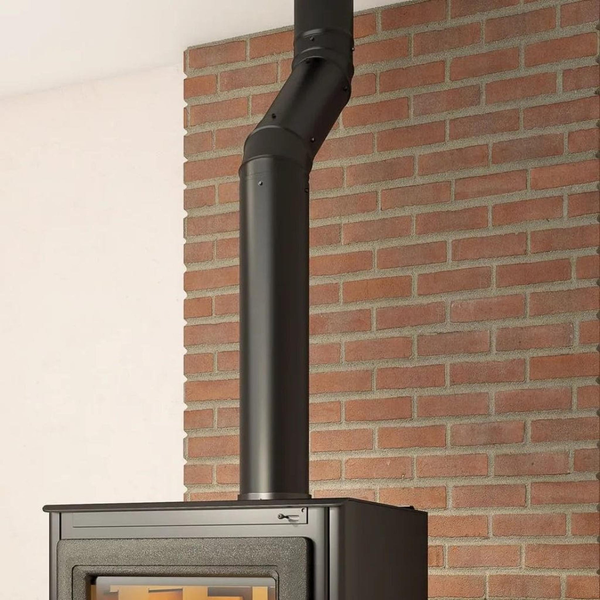 Imperial 8" x 45° Black Matt Adjustable Elbow