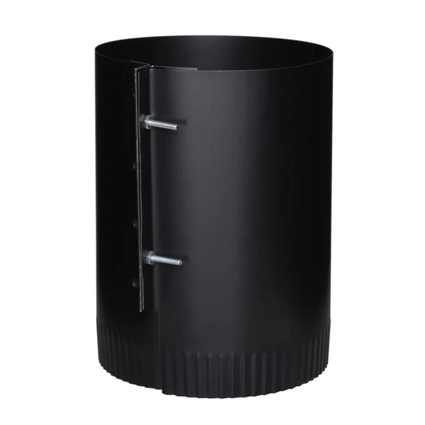 Imperial Round Stove Pipe End Cap - 24-gauge Steel - Matte Black