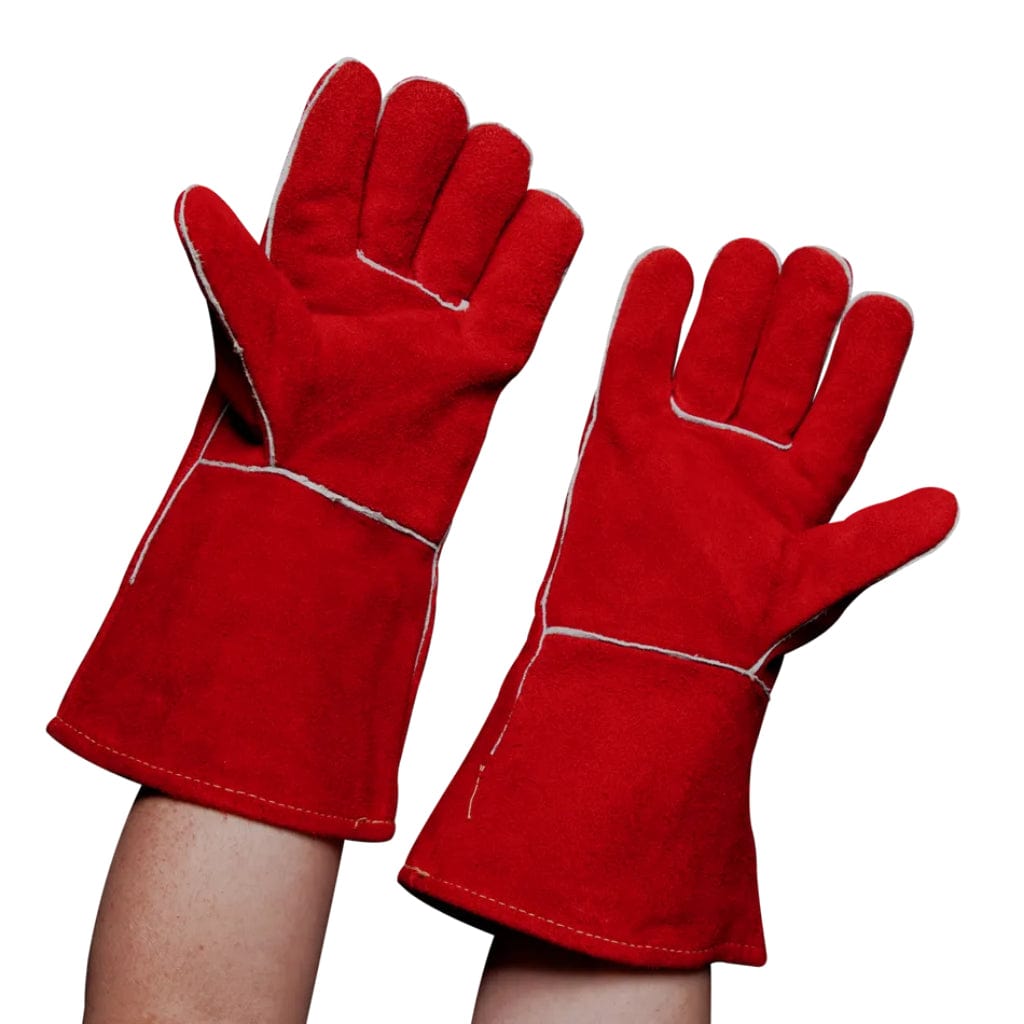 Imperial Red Fireplace Gloves