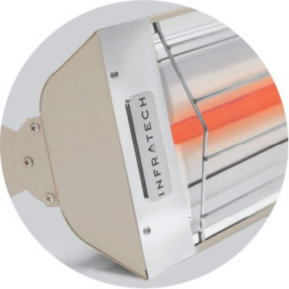Infratech 33" W-Series Biscuit Single Element 1,500-Watt 120V Patio Heater - W1512BI