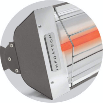 Infratech 33" W-Series Biscuit Single Element 1,500-Watt 120V Patio Heater - W1512BI