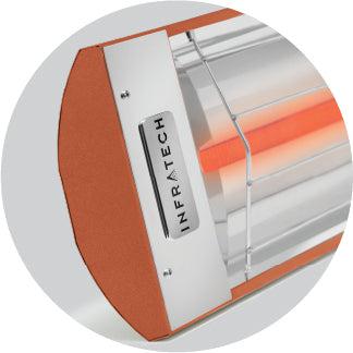 Infratech Comfort C Series 48" Copper 2600W 480V Single Element Wall/CeiIing Mounted Electric Infrared Patio Heater