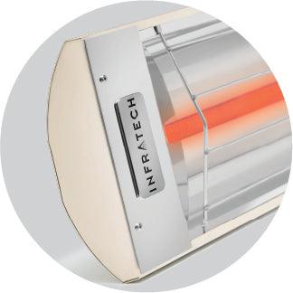 Infratech Comfort CD Series 48" Almond 5200W 277V Dual Element Wall/CeiIing Mounted Electric Infrared Patio Heater