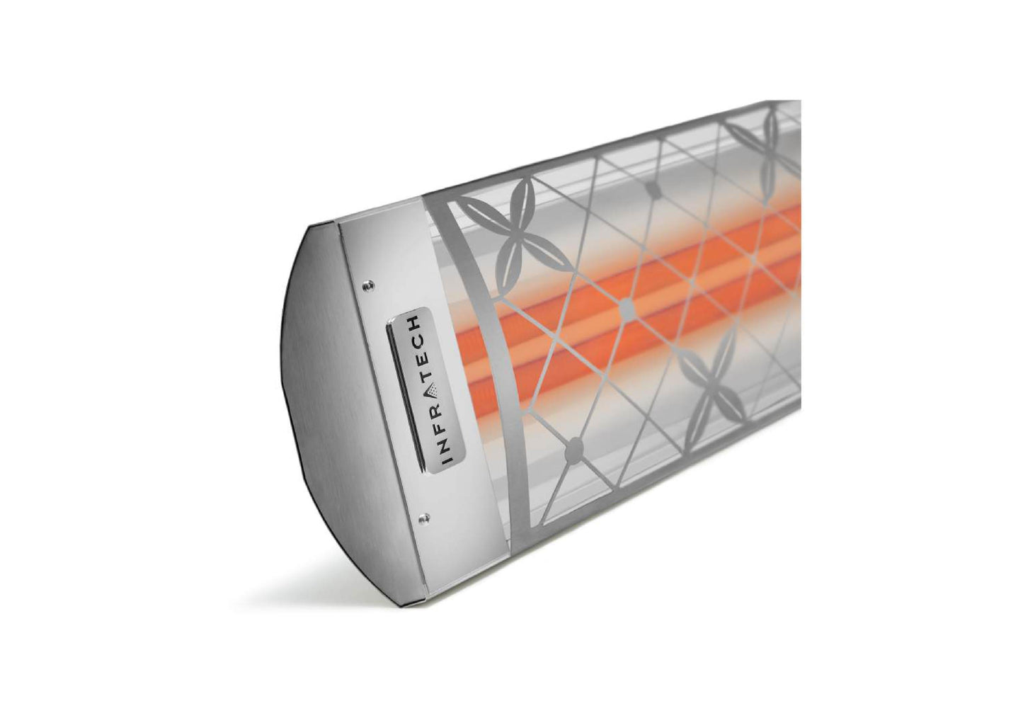 Infratech Comfort CD Series Motif Traditional 48" Stainless Steel 5200W 277V Dual Element Wall/CeiIing Mounted Electric Infrared Patio Heater