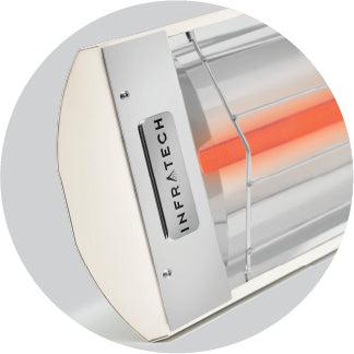 Infratech Comfort W Series 48" Biscuit 2600W 208V Single Element Wall/CeiIing Mounted Electric Infrared Patio Heater