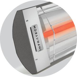 Infratech Comfort W Series 48" Grey 2600W 208V Single Element Wall/CeiIing Mounted Electric Infrared Patio Heater