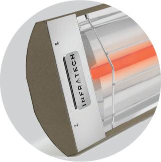 Infratech Comfort WD Series 48" Bronze 5200W 277V Dual Element Wall/CeiIing Mounted Electric Infrared Patio Heater