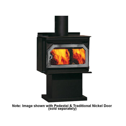 IronStrike Striker S160 Freestanding Wood Burning Stove With Black Arched Door