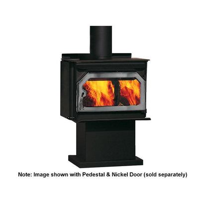 IronStrike Striker S160 Freestanding Wood Burning Stove With Black Traditional Door