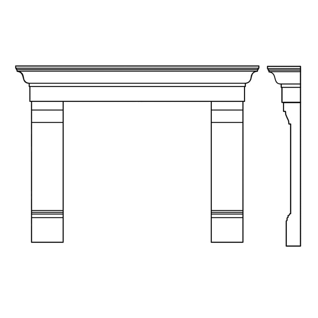 Kindred 69" The Florentina Fireplace Surround