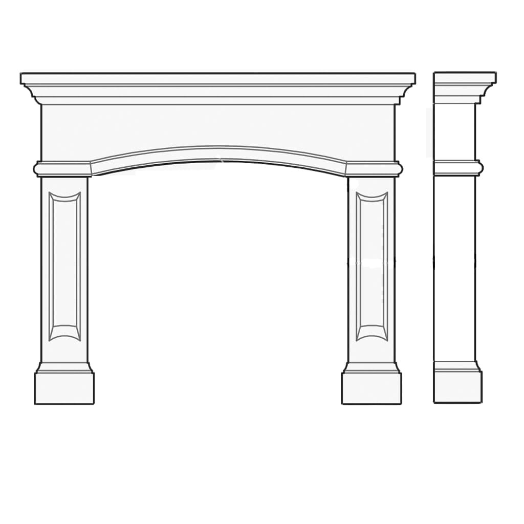 Kindred 76" The Annalisa Fireplace Surround