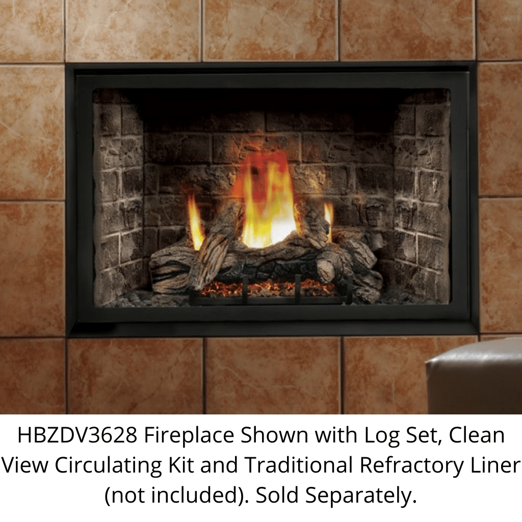 Kingsman 36" HBZDV3628 Zero Clearance Direct Vent Gas Fireplace