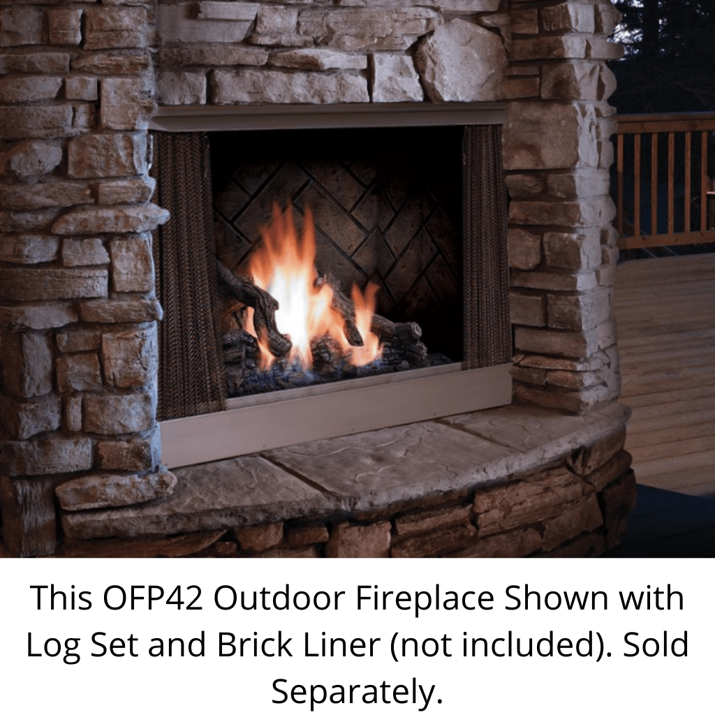 Kingsman 42" OFP42 Millivolt Outdoor Gas Fireplace