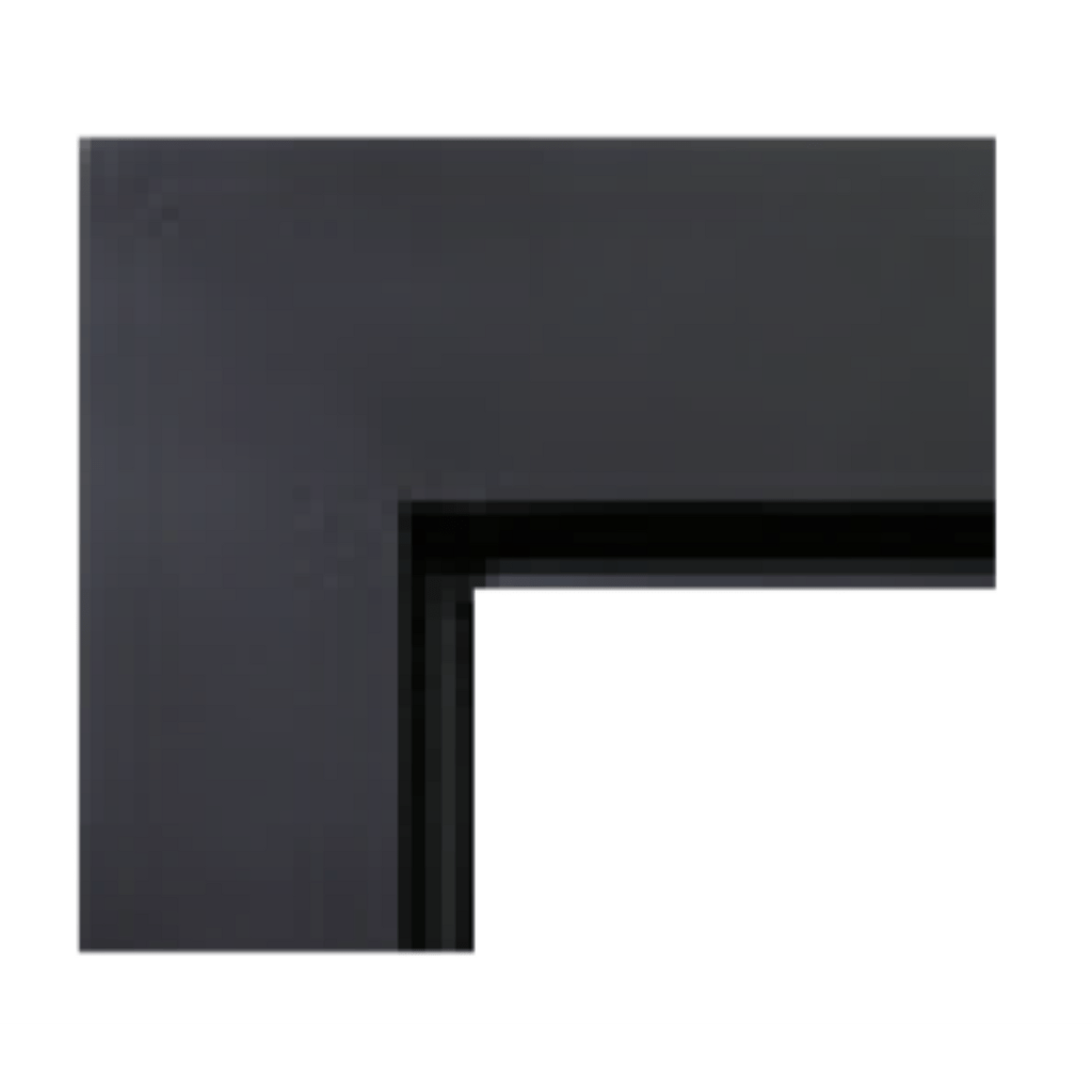 Kingsman Flat Wall Black Surround for ZCVRB3622 Direct Vent Linear Fireplace