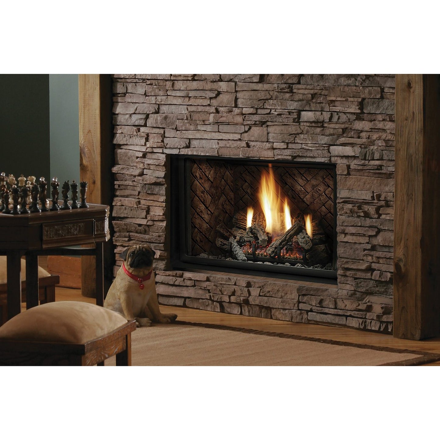 Kingsman HBZDV3624 36" Zero Clearance Millivolt Control, Natural Gas Direct Vent Fireplace