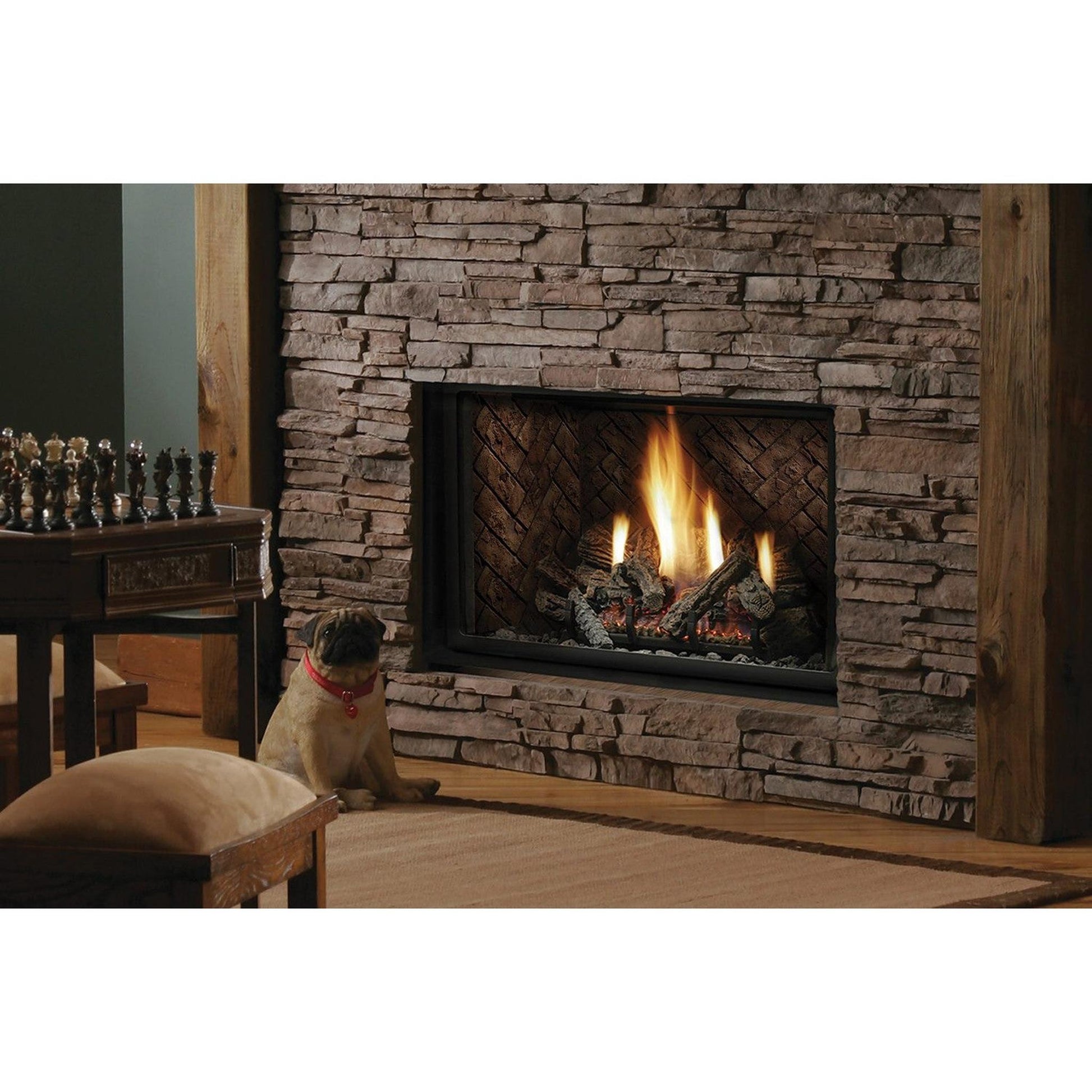 Kingsman HBZDV3628 36" Zero Clearance Millivolt Control, Natural Gas Direct Vent Fireplace