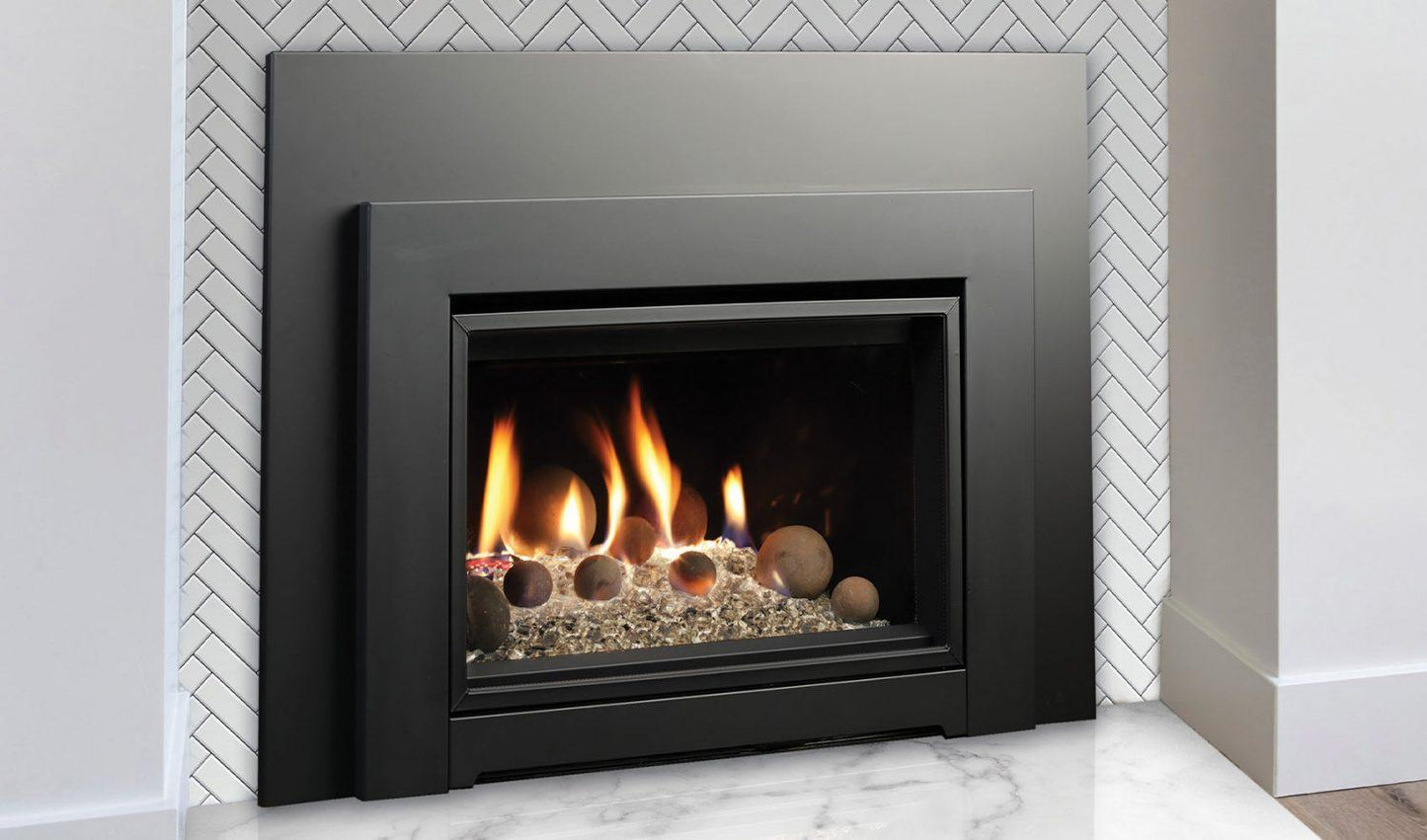 Kingsman IDV24 24" Intermittent Pilot Control Proflame 2, Propane Gas Direct Vent Fireplace Insert