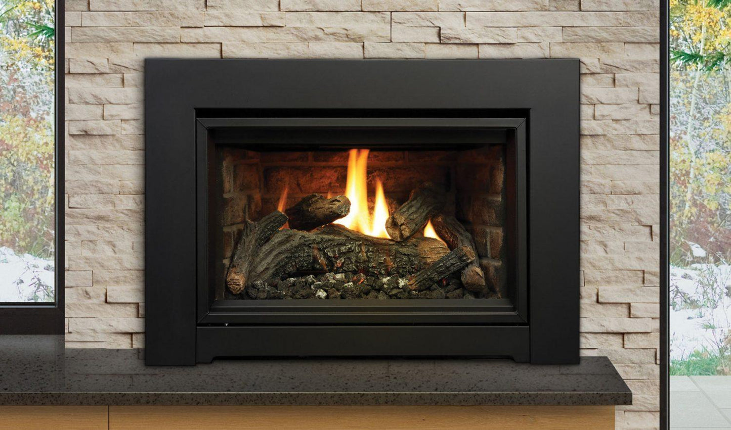 Kingsman IDV24 24" Millivolt Control, Natural Gas Direct Vent Fireplace Insert