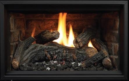 Kingsman IDV24 24" Millivolt Control, Natural Gas Direct Vent Fireplace Insert