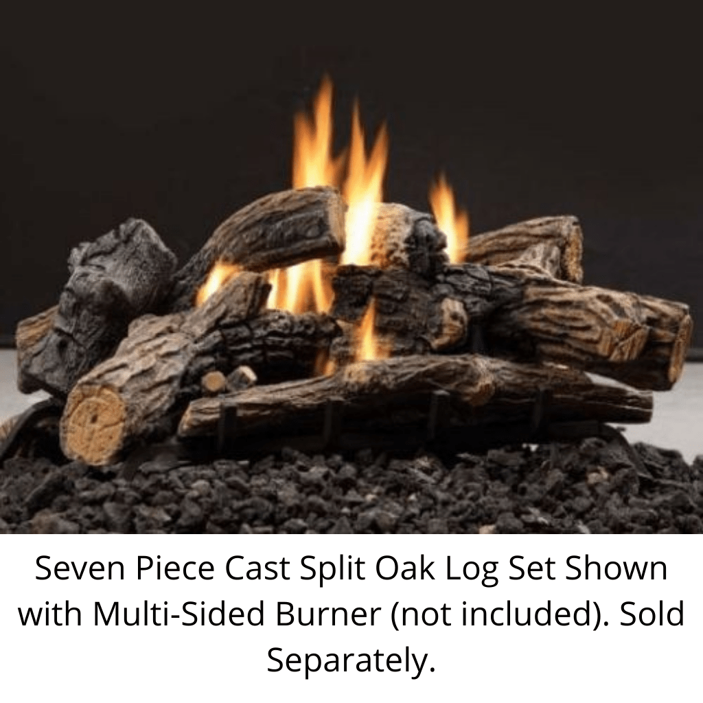 Kingsman Seven Piece Cast Split Oak Log Set (Logs Only)