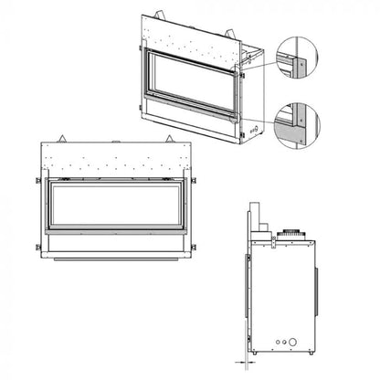 Kingsman Tile Lip Kit for ZCVRB47 Direct Vent Fireplace