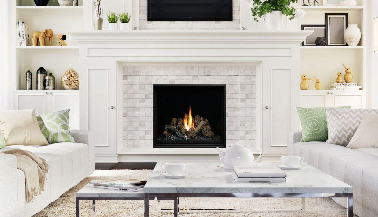 Kingsman ZCV34 33" Zero Clearance Millivolt Control, Natural Gas Direct Vent Fireplace