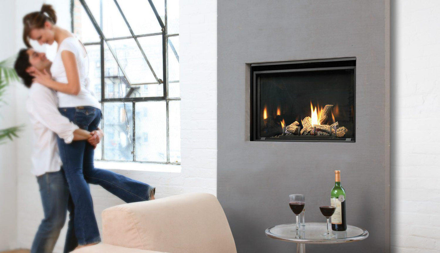 Kingsman ZCV3622 36" Zero Clearance Intermittent Pilot Control, Natural Gas Direct Vent Fireplace