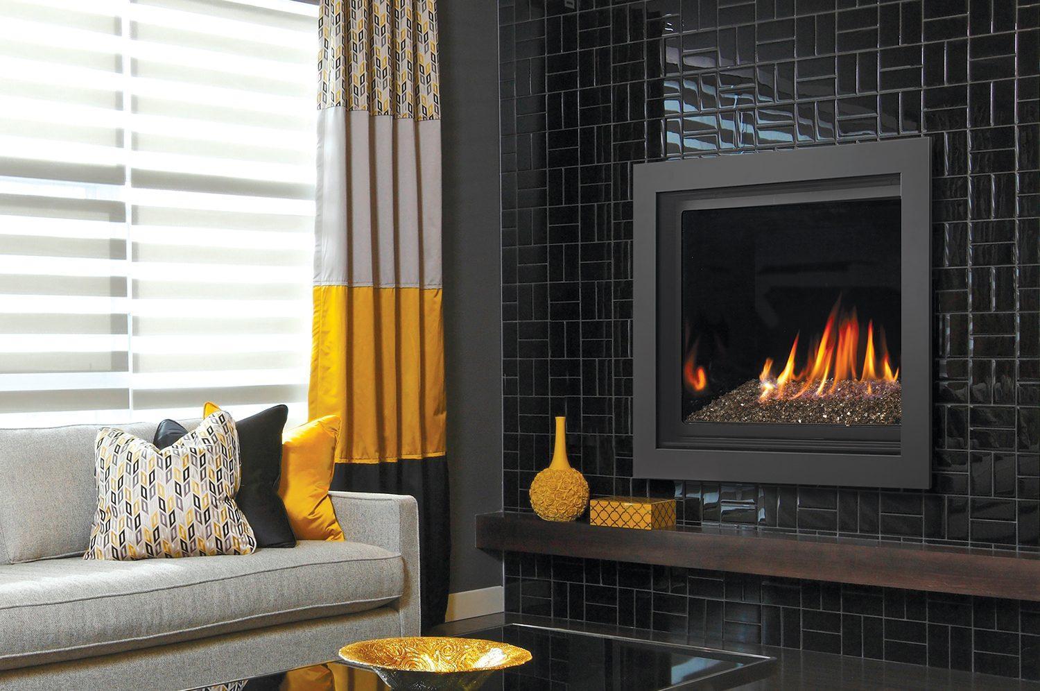 Kingsman ZCV39H 39" Zero Clearance Millivolt Control, Propane Gas Direct Vent Fireplace