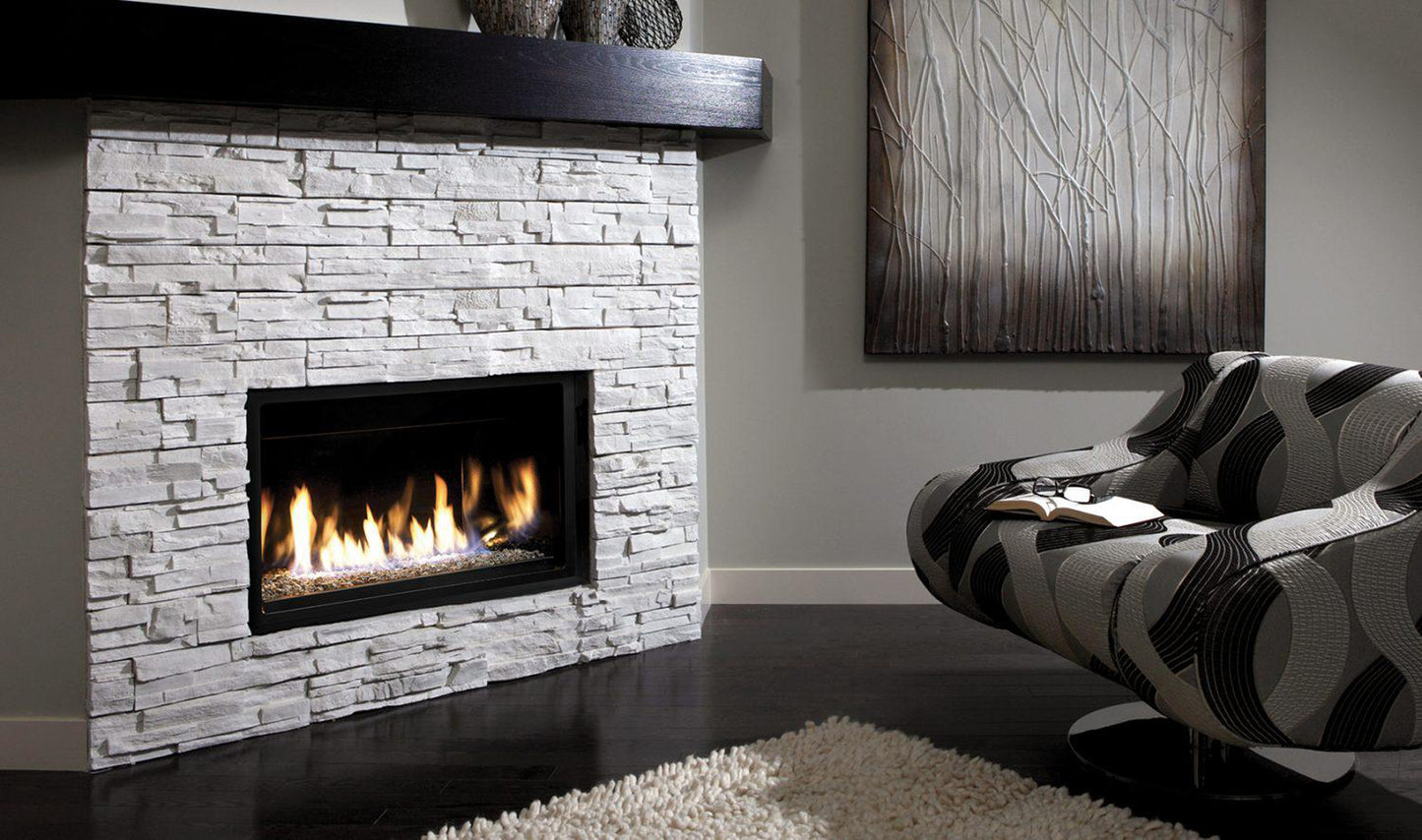 Kingsman ZCVRB3622 36" Zero Clearance Millivolt Control, Propane Gas Direct Vent Linear Fireplace