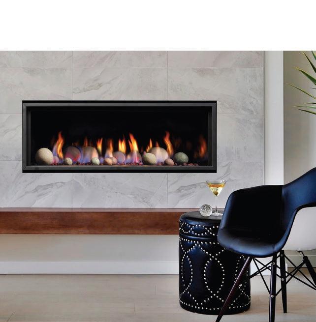 Kingsman ZCVRB47 47" Zero Clearance Millivolt Control, Propane Gas Direct Vent Linear Fireplace