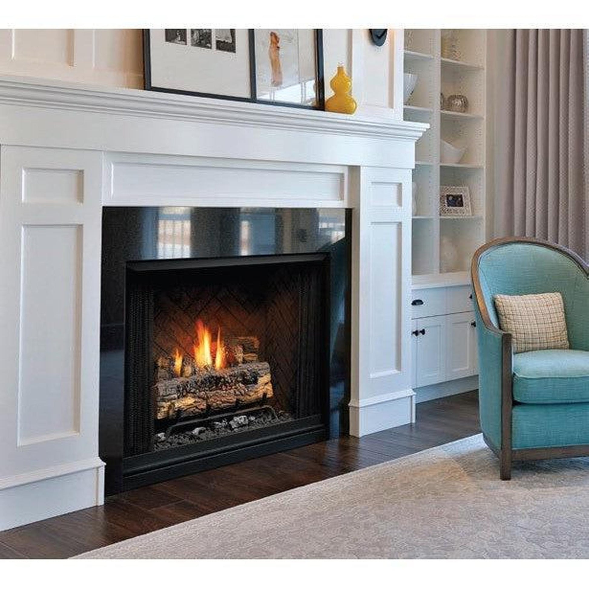 Kingsman ZVFCV42 42" Zero Clearance Clean View Circulating Universal Vent Free Firebox