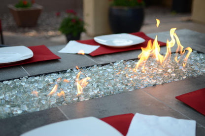 Kokomo Entertainer Bar 72" Natural Gas Fire Pit Table With Fire Glass
