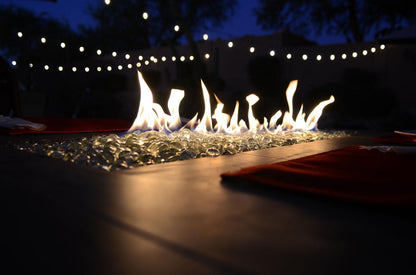 Kokomo Entertainer Bar 72" Natural Gas Fire Pit Table With Fire Glass