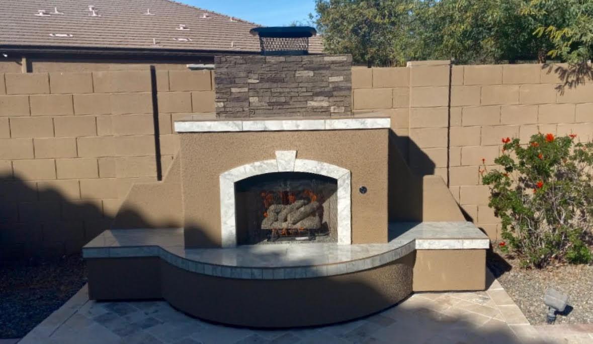 Kokomo Santa Fe 120" Natural Gas Outdoor Straight Fireplace
