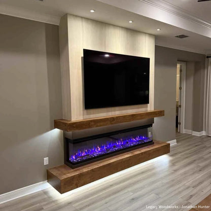 Touchstone Sideline Infinity Pro 84" 3-Sided Recessed Smart Electric Fireplace