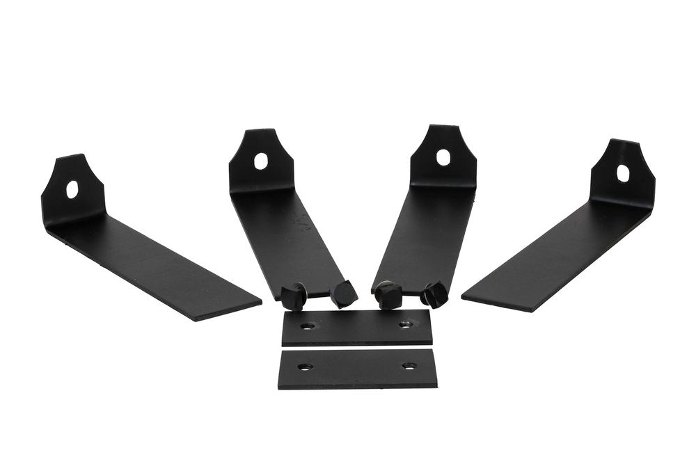 Lexington Hearth 2-Set Black Decorative Bracket Trim For Flat Sawn Beam Mantels