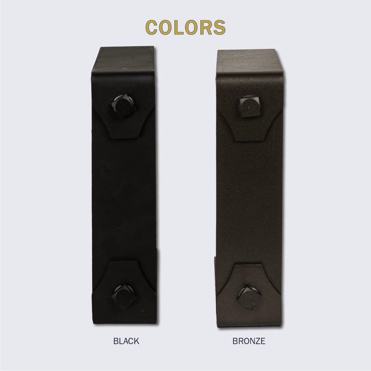 Lexington Hearth 2-Set Black Decorative Bracket Trim For Grist Mill Mantels