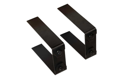 Lexington Hearth 2-Set Black Metal Decorative Bracket Trim For Hayloft Beam Mantels