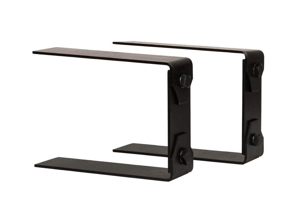 Lexington Hearth 2-Set Black Metal Decorative Bracket Trim For Hayloft Beam Mantels