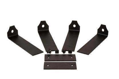 Lexington Hearth 2-Set Black Metal Decorative Bracket Trim For Hayloft Beam Mantels