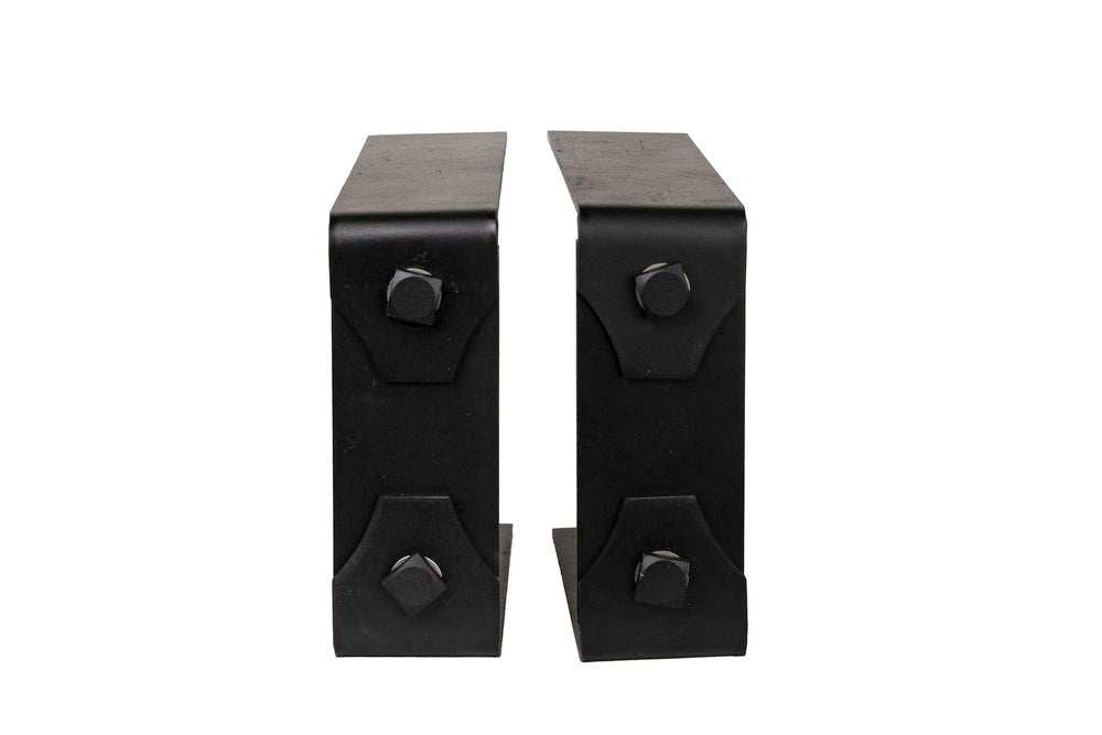 Lexington Hearth 2-Set Black Metal Decorative Bracket Trim For Hayloft Beam Mantels