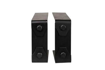 Lexington Hearth 2-Set Black Metal Decorative Bracket Trim For Hayloft Beam Mantels