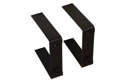 Lexington Hearth 2-Set Black Metal Decorative Bracket Trim For Rickhouse Mantels