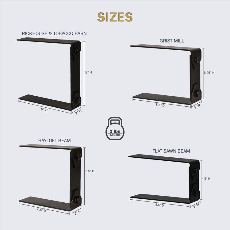 Lexington Hearth 2-Set Bronze Decorative Bracket Trim For Flat Sawn Beam