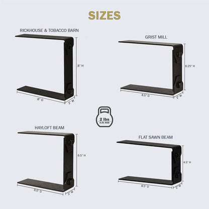 Lexington Hearth 2-Set Bronze Decorative Bracket Trim For Flat Sawn Beam