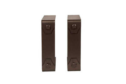 Lexington Hearth 2-Set Bronze Metal Decorative Bracket Trim For Tobacco Barn Mantels