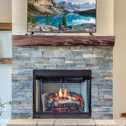 Lexington Hearth Cabin Pine 72" Non-Combustible Maduro Mantel Shelf Kit
