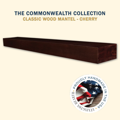 Lexington Hearth Classic 60" Cherry Wood Mantel Shelf Kit
